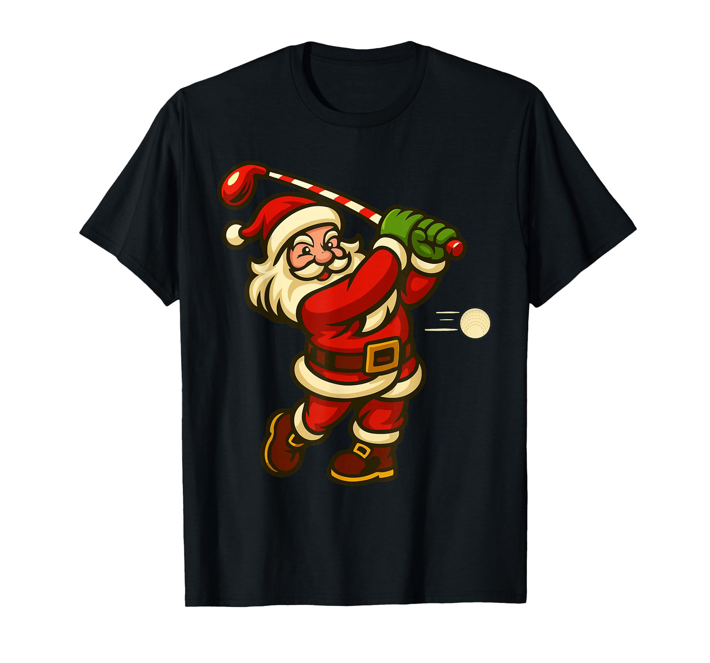 Christmas Golf Shirts for Men Boys Kids Santa Golfing Xmas T-Shirt