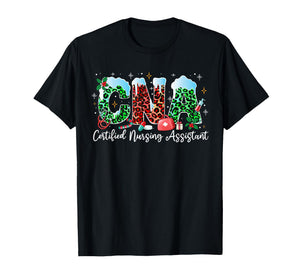 CNA Christmas Certified Nursing Assistant Xmas Holiday T-Shirt