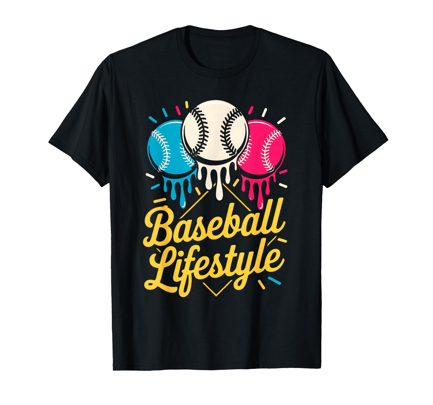 Baseball Lifestyle 101 Apparel Youth Baseball Drip Icecream T-Shirt