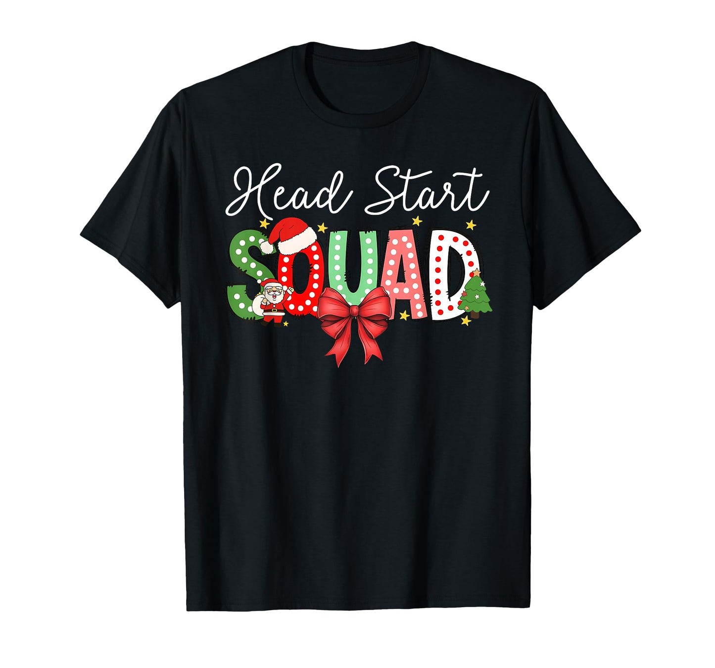 Head Start Squad Merry Christmas Teacher Team T-Shirt