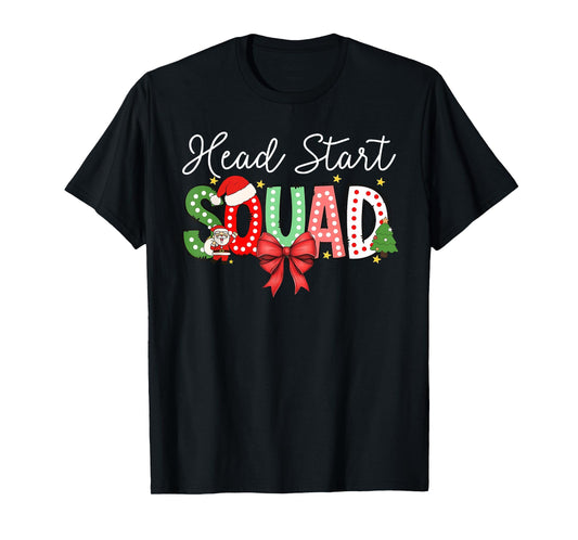 Head Start Squad Merry Christmas Teacher Team T-Shirt