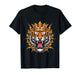 King Tiger Shirt Crown Roaring Animal Lovers T-Shirt