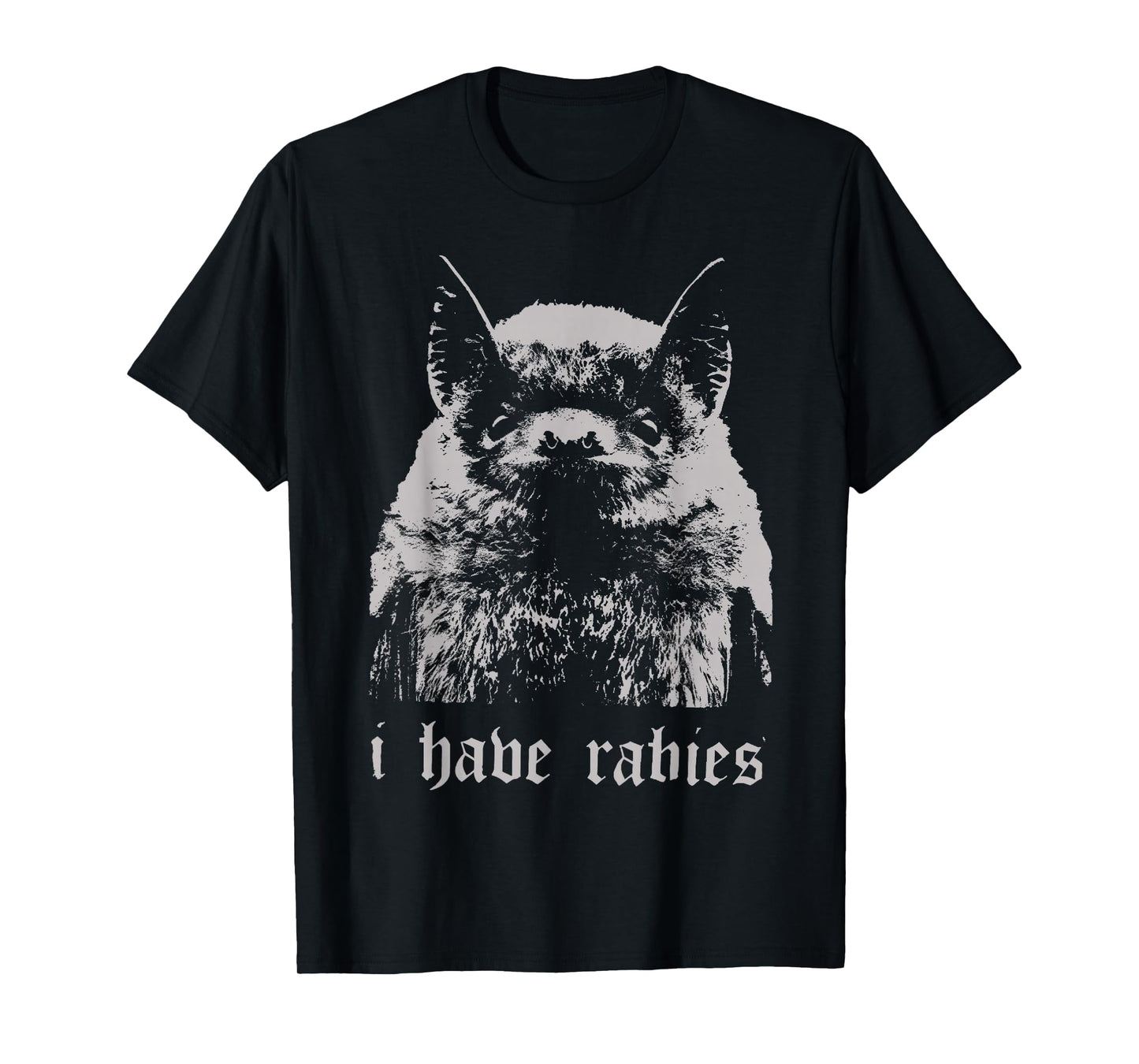 Vintage I Have Rabies Bat Funny Meme Quotes T-Shirt