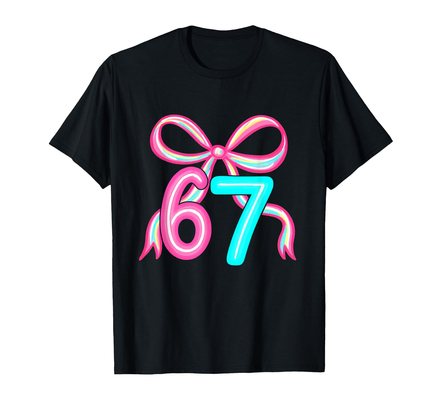 6 7 Shirt Kids Girls Six Seven 6 7 Meme Gen Alpha Slang T-Shirt