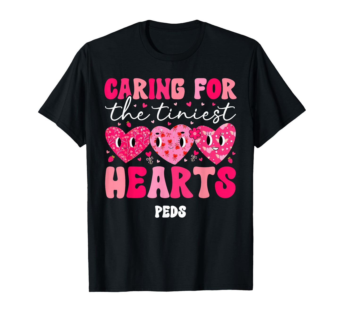 Groovy Peds Nurse Valentine Pediatric Nurse Valentines Day T-Shirt