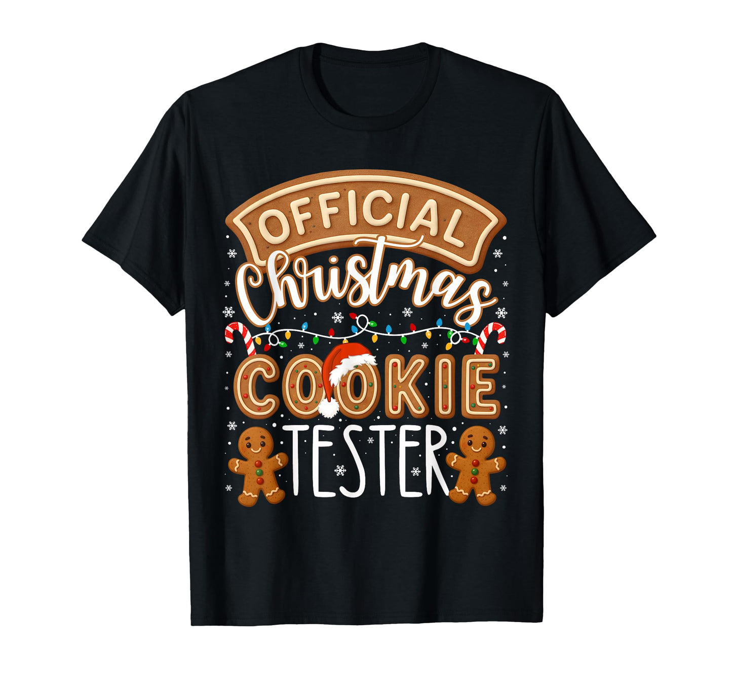 Official Christmas Cookie Tester Taster Funny Family Baking T-Shirt