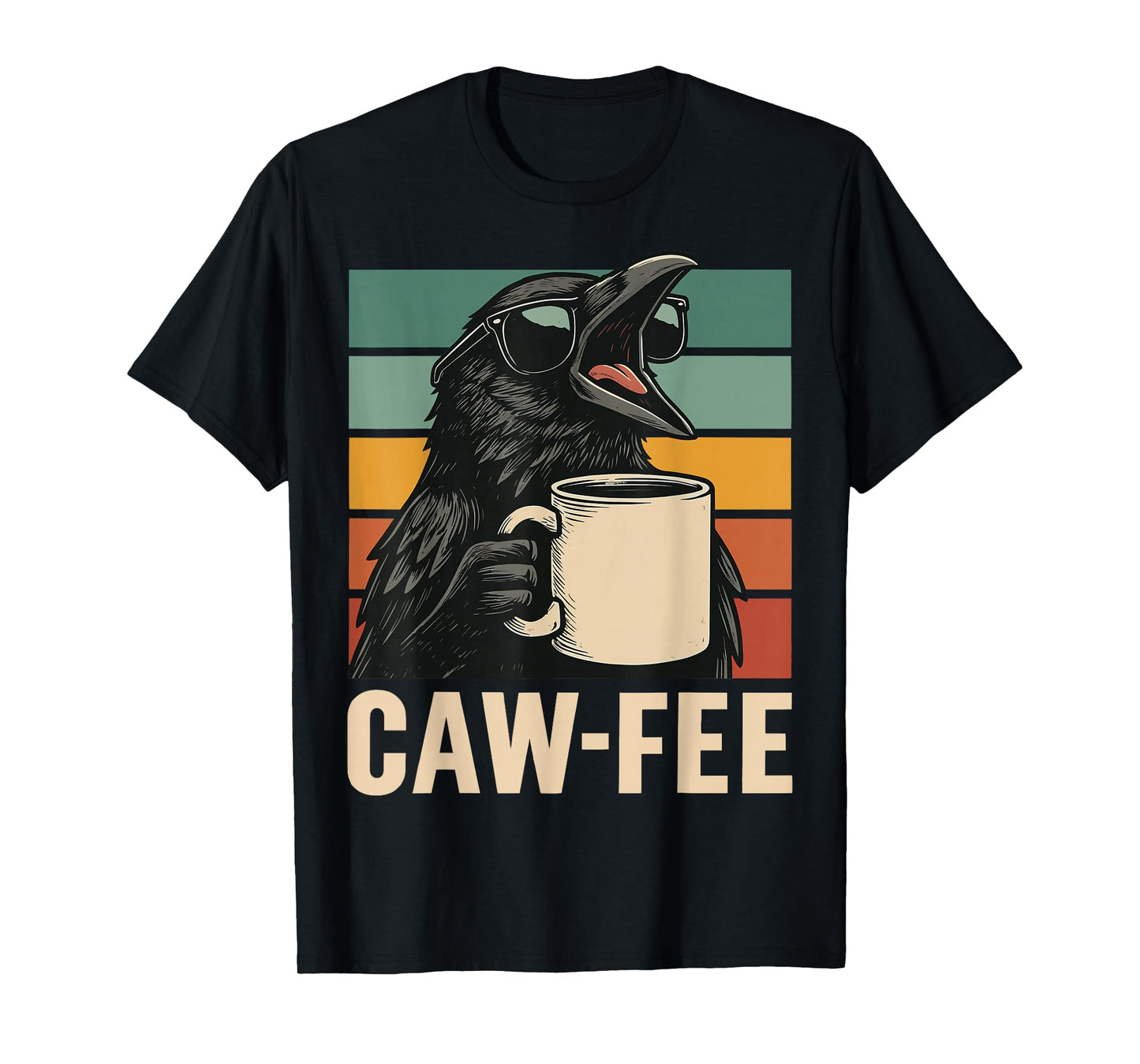 Caw-fee Crow Coffee T-Shirt