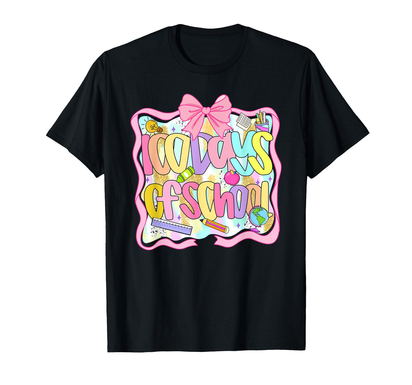100 Days of School Preppy 100th Day of School Teachers Girls T-Shirt
