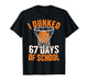 I Dunked 67 Days of School Six Seven Basketball Student T-Shirt