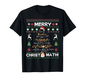 Merry Christmath Funny Christmas Math Tree Student Teacher T-Shirt