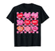 Valentine Nurse Conversation Hearts Women Girl Coquette Bow T-Shirt
