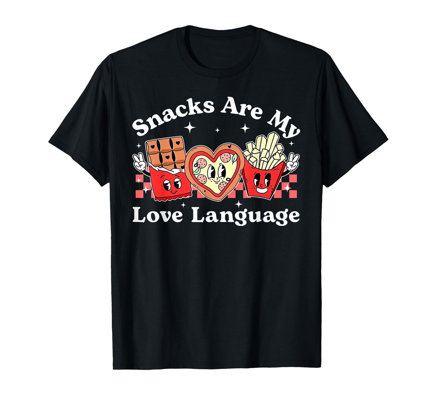 Snacks are My Love Language Valentine Day Kids Boys T-Shirt