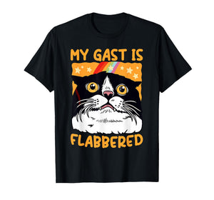 Surprised Cat My Gast is Flabbered Funny Cat Viral Meme T-Shirt
