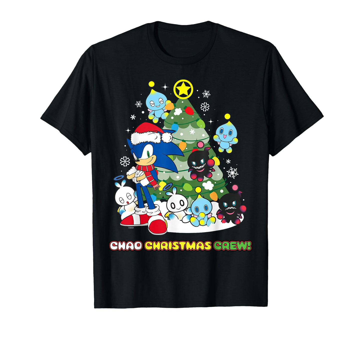 Sonic The Hedgehog - Chao Christmas Crew T-Shirt