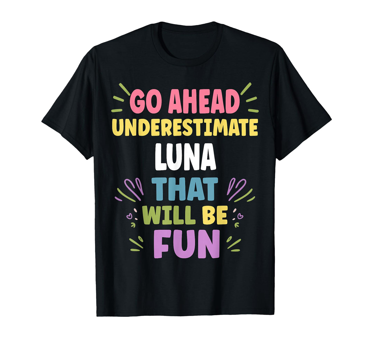 Luna Personalized Women's Gift Custom Luna T-Shirt