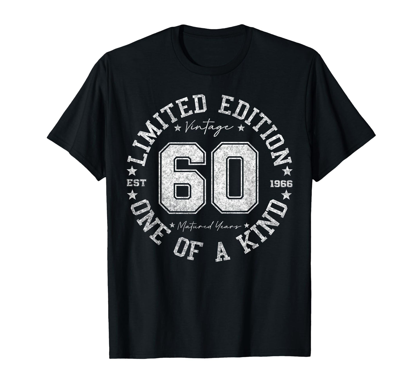 60 Year Old Gifts Vintage 1966 Limited Edition 60th Birthday T-Shirt