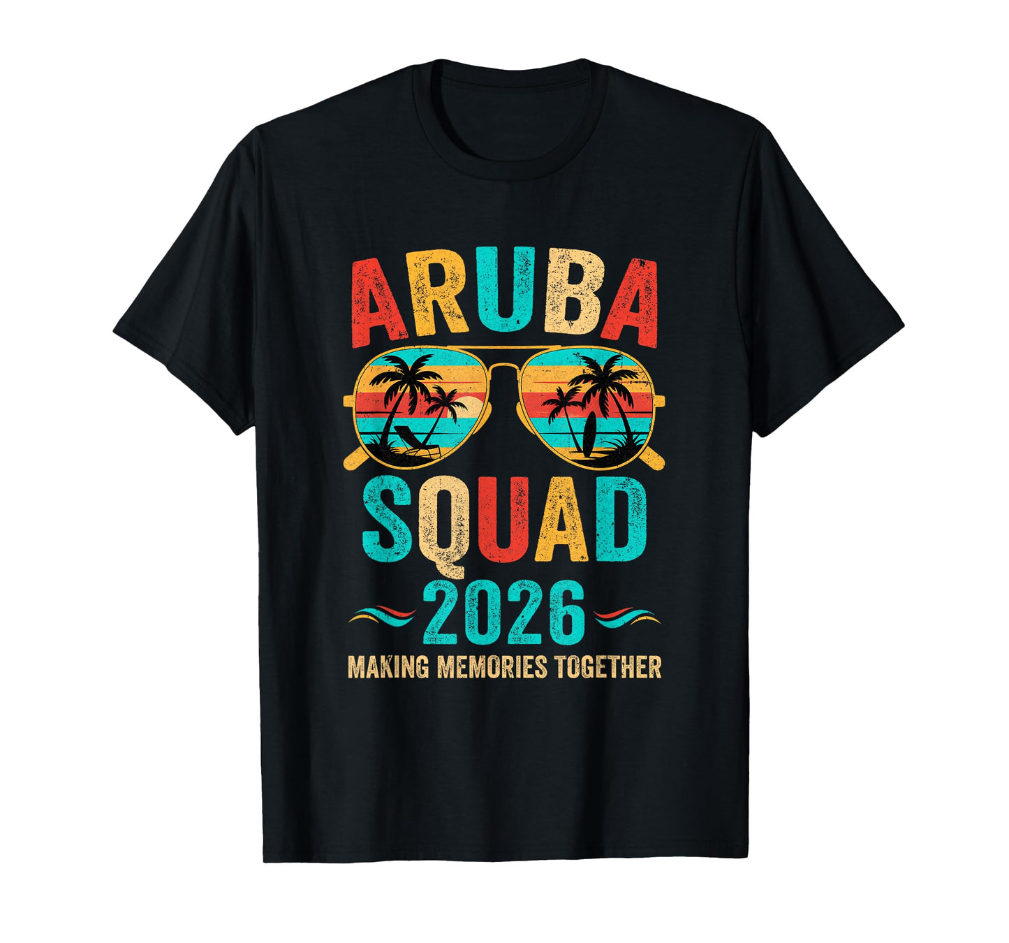Aruba Vacation Squad 2026 Family Matching Vintage T-Shirt