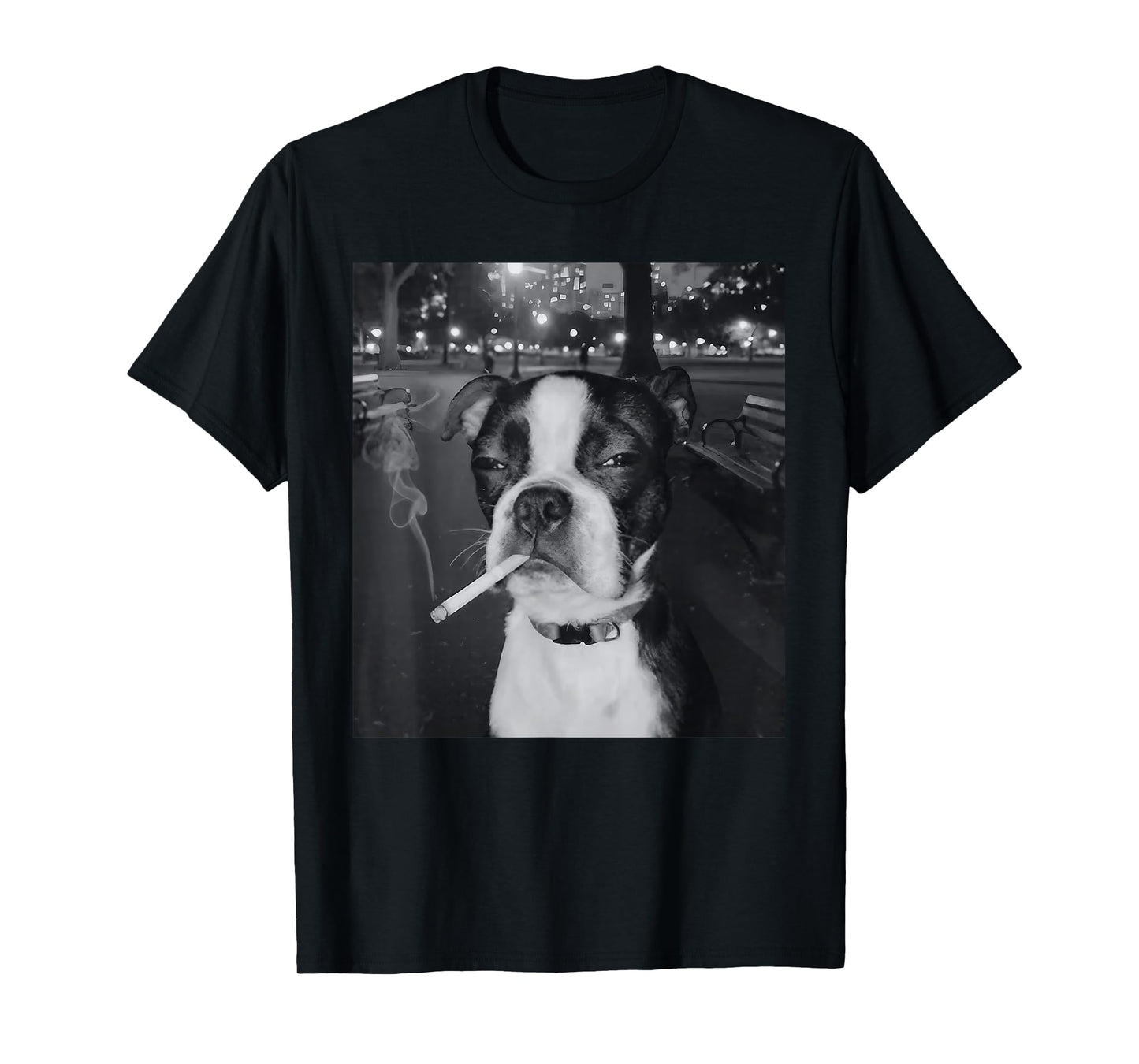 Funny Smoking Dog Meme Cigarette Gen Z Meme Dog Lover T-Shirt