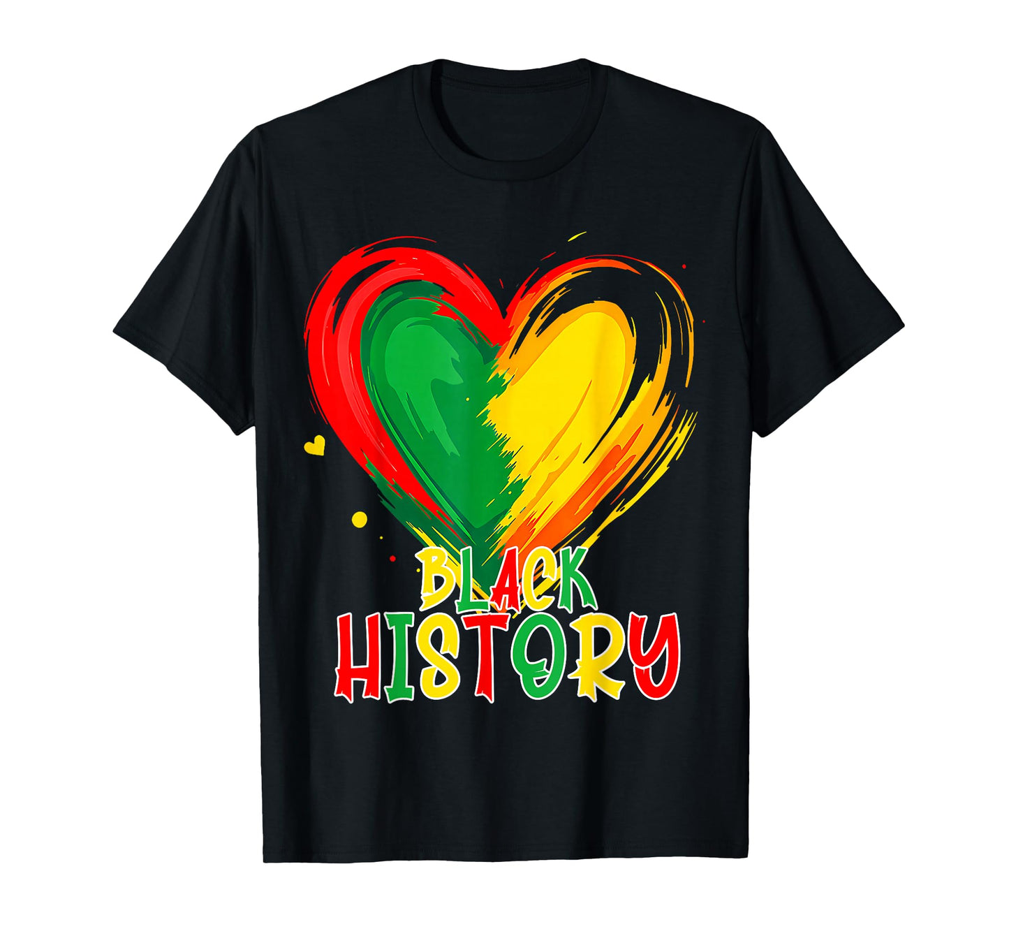 African Heart Black History Month African American T-Shirt