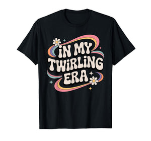 Cool Baton Twirling Art for Women Girls Twirl Baton Twirler T-Shirt