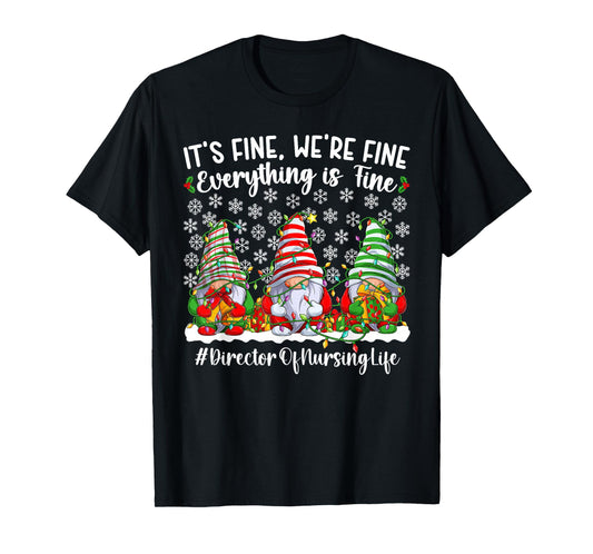 Funny Director of Nursing Christmas Director Nurse Xmas T-Shirt