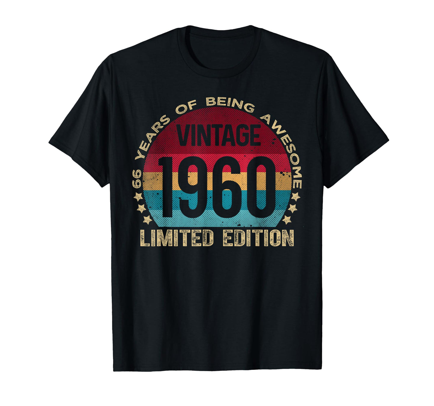 66 Year Old Gifts Vintage 1960 Limited Edition 66th Birthday T-Shirt