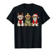 Retro Christmas Morkie Santa Reindeer Dog Lover T-Shirt