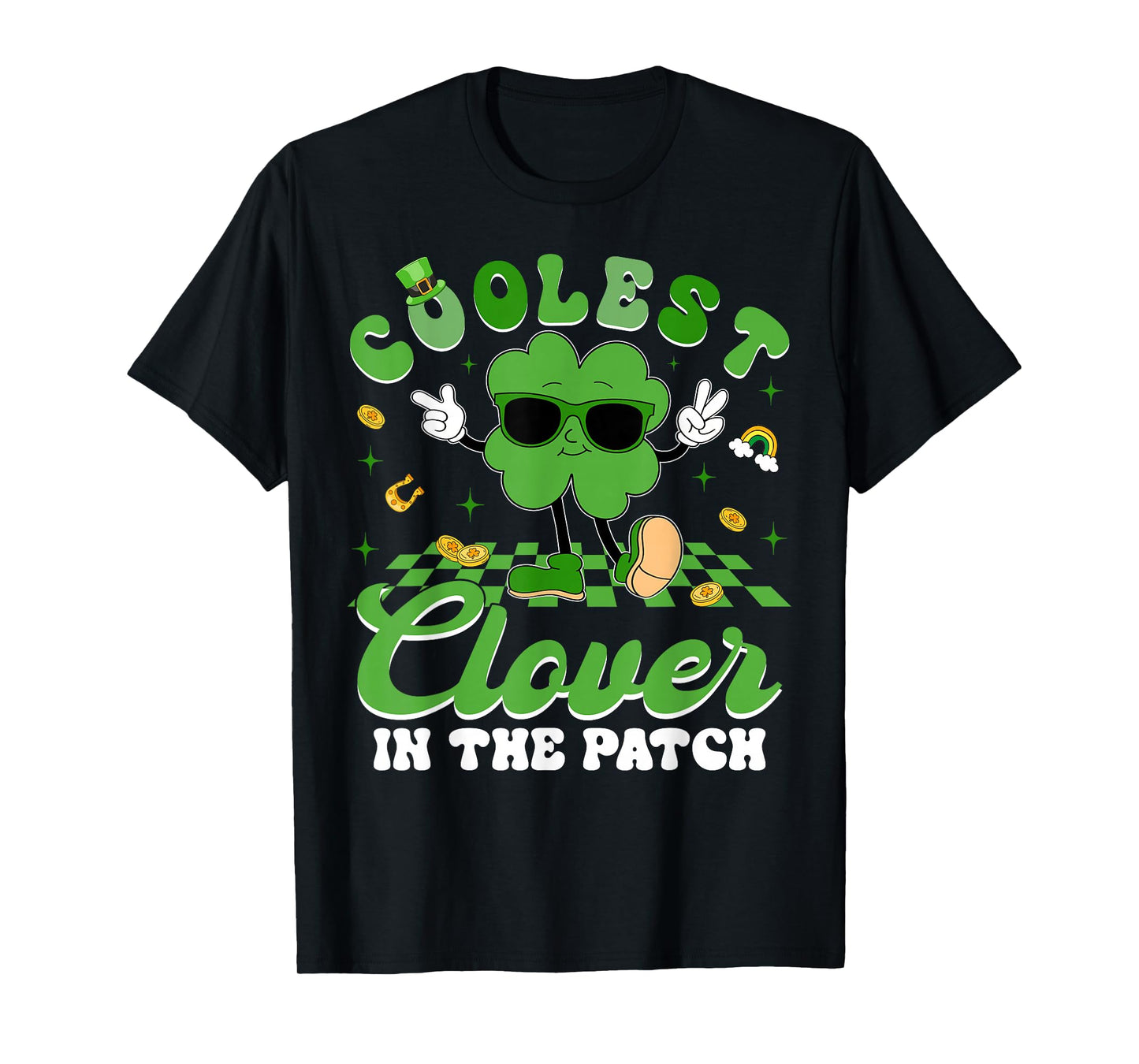 Coolest Clover in The Patch St Patricks Day Irish Boy Girl T-Shirt