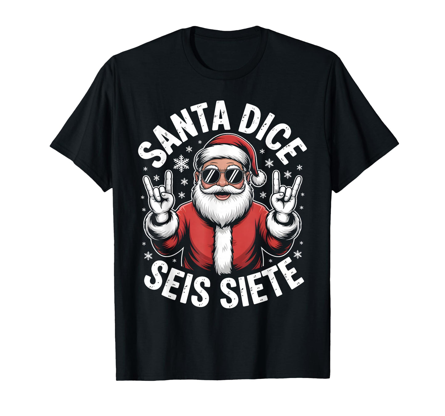 67 Six Seven Spanish Teacher Santa Dice SEIS Siete Brainrot T-Shirt