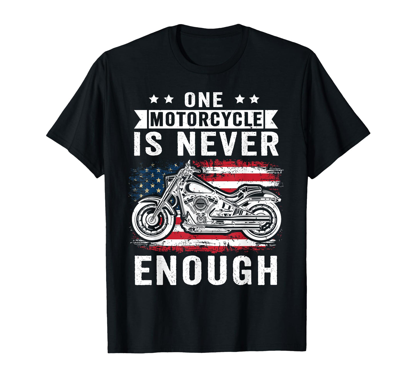 One Motorcycle is Never Enough Funny Grandpas Biker Rider T-Shirt
