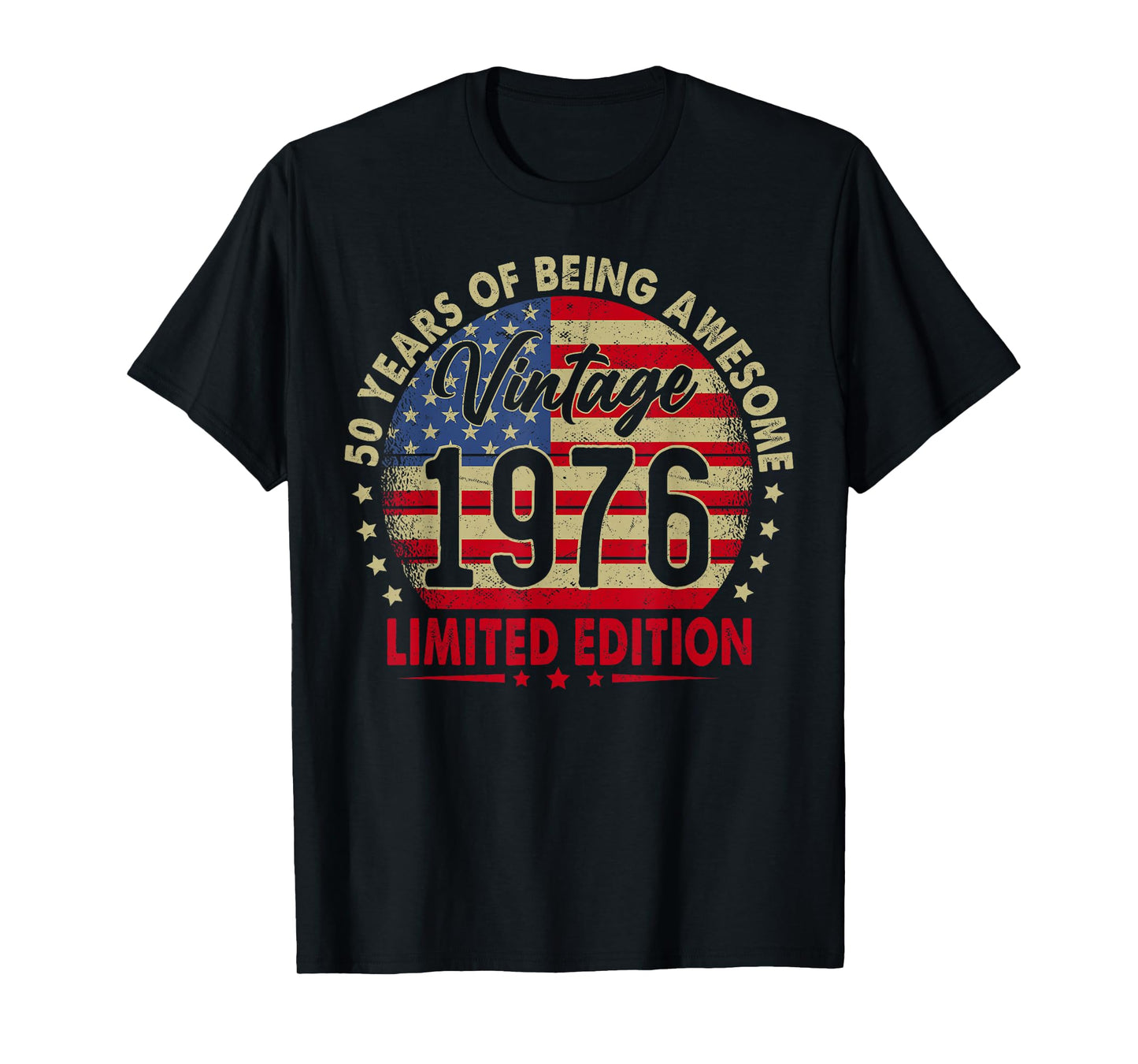 Vintage 1976 Limited Edition 50th Birthday 50 Years Old T-Shirt