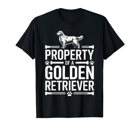 Property of A Golden Retriever - Dog Lover Puppy Trainer T-Shirt