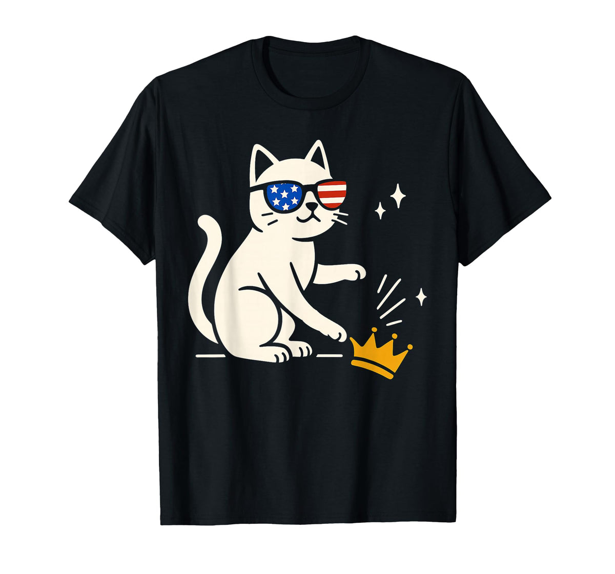 Funny Protesting Cat No King T-Shirt