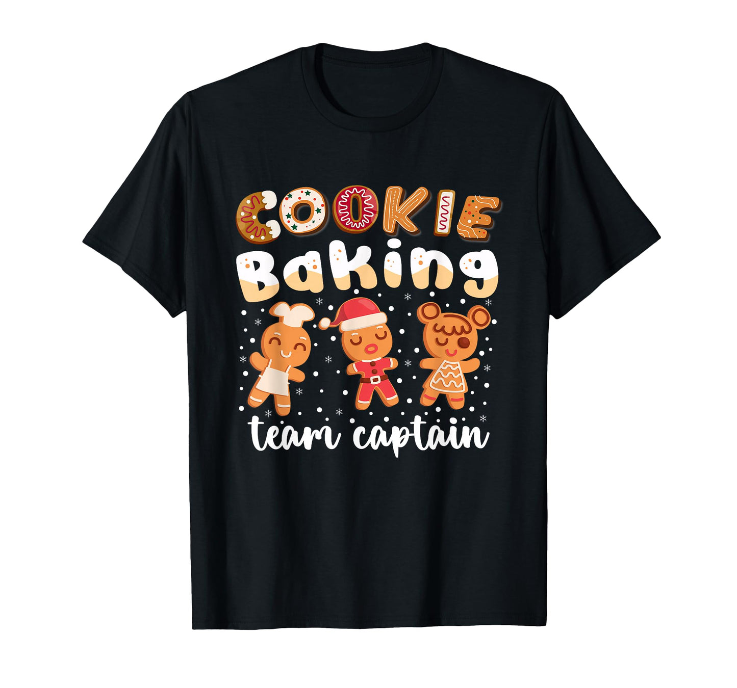 Cookie Baking Team Captain Christmas Gingerbread Family T-Shirt