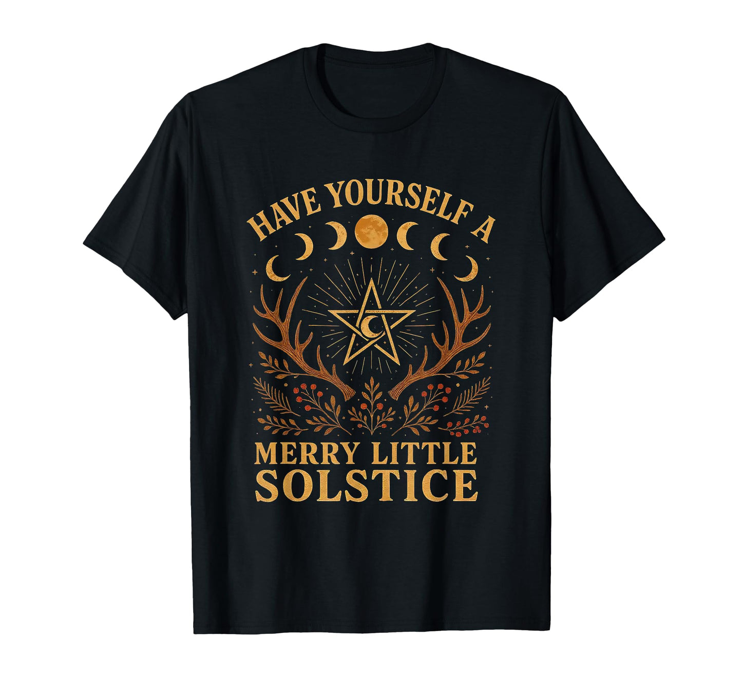 Have Yourself a Merry Little Solstice Witchcore T-Shirt