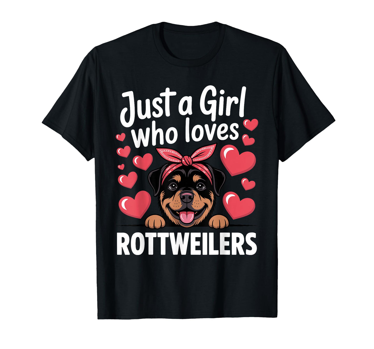 Rottweiler Art for Women Girls Kids Rottie Lover Rottweiler T-Shirt