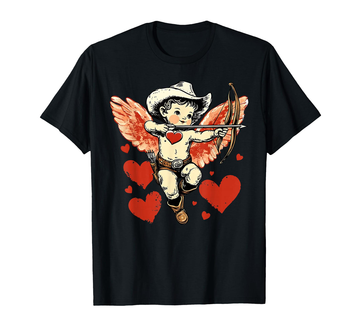 Vintage Cupid Valentines Women Girly Kids T-Shirt