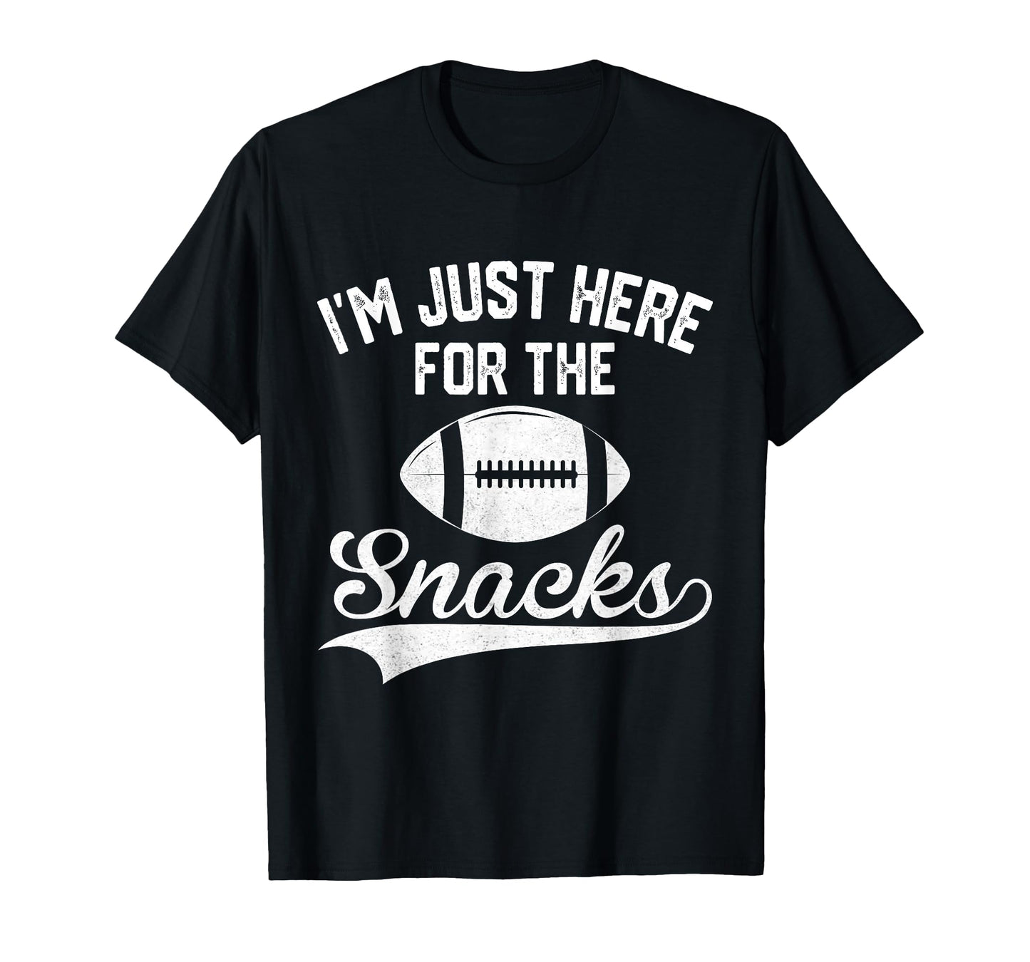 I'm Just Here for The Snacks Cute Football Women Kids T-Shirt
