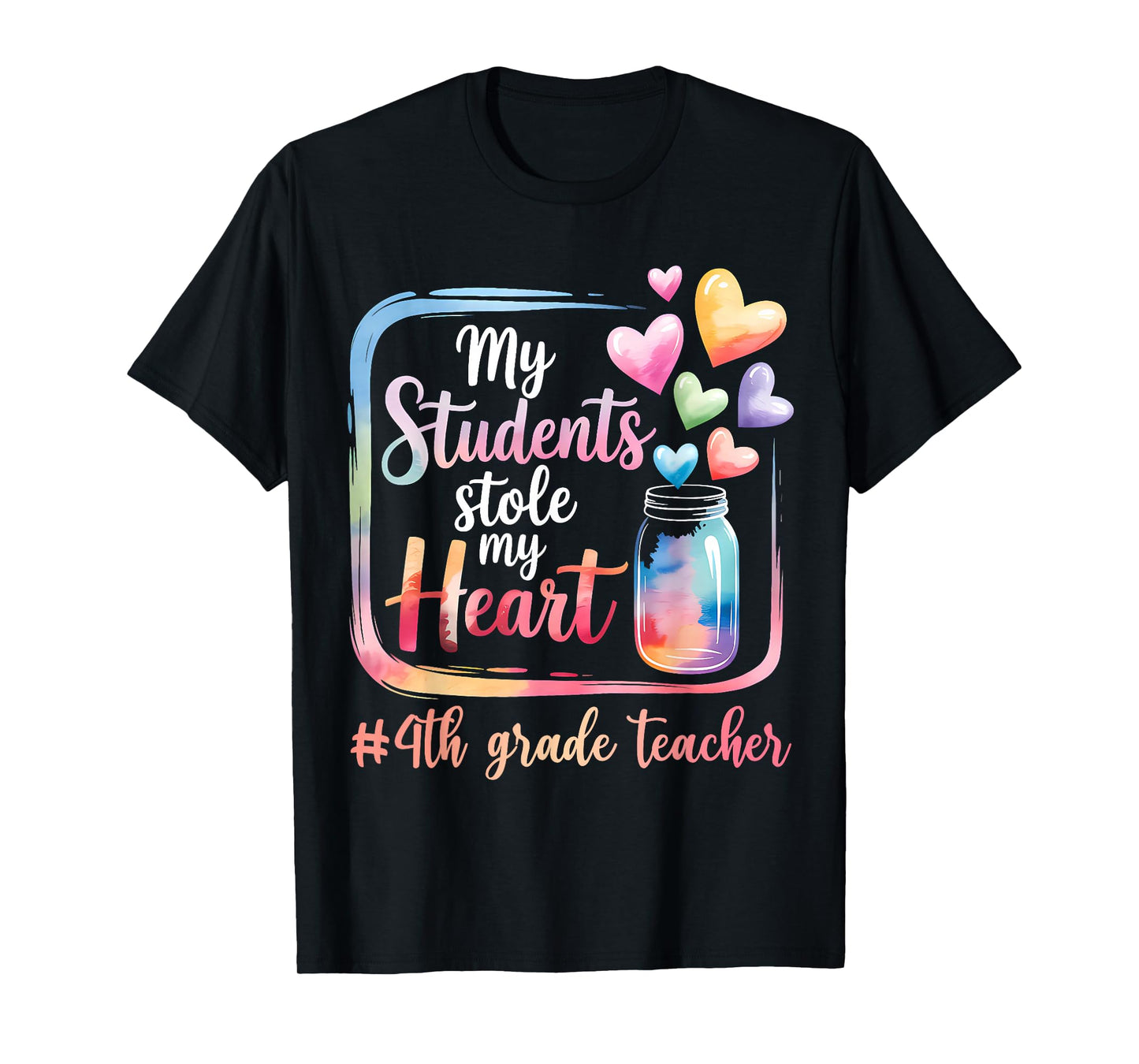 My Student Stole My Heart 4th Grade Teacher Valentine Womens T-Shirt