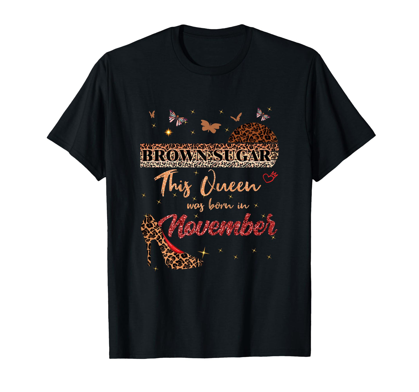 November Birthday for Black Women This Queen was Born in T-Shirt