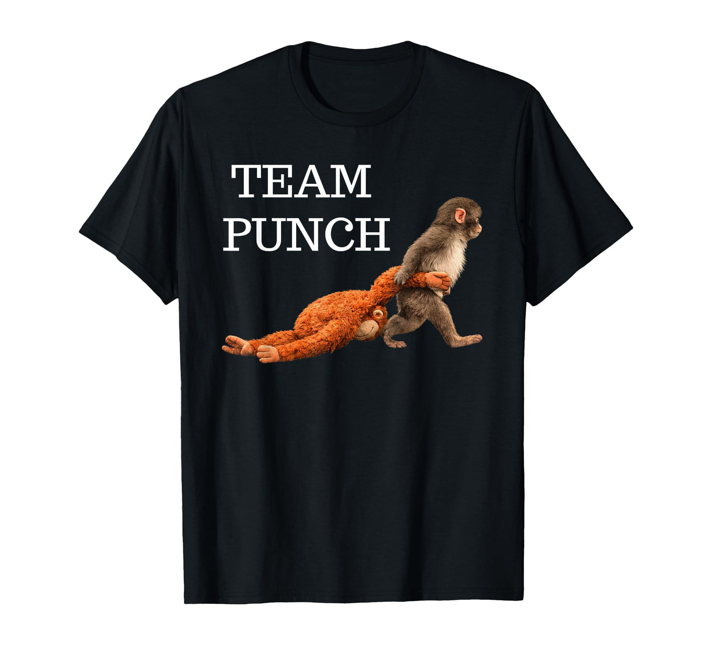 Team Punch Baby Monkey Punch Trend Meme Graphic T-Shirt