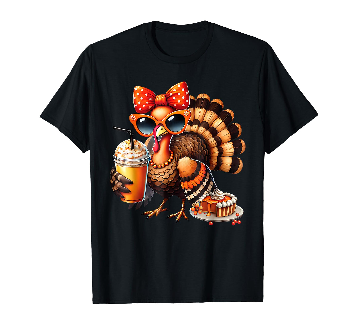 Boujee Turkey Leopard Thanksgiving Fall Chic Turkey Coffee T-Shirt
