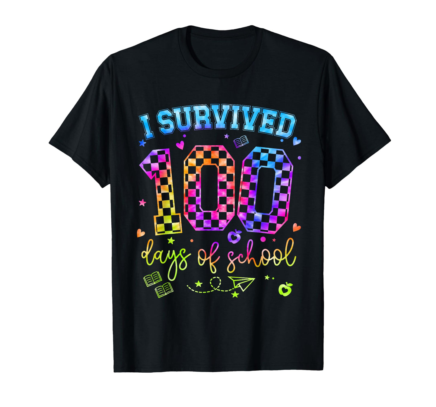 I Survived 100 Days of School Students Teachers 100th Day T-Shirt