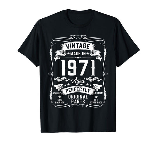 Vintage 1971 55yr 55th Birthday Gifts for Men 55 Years Old T-Shirt