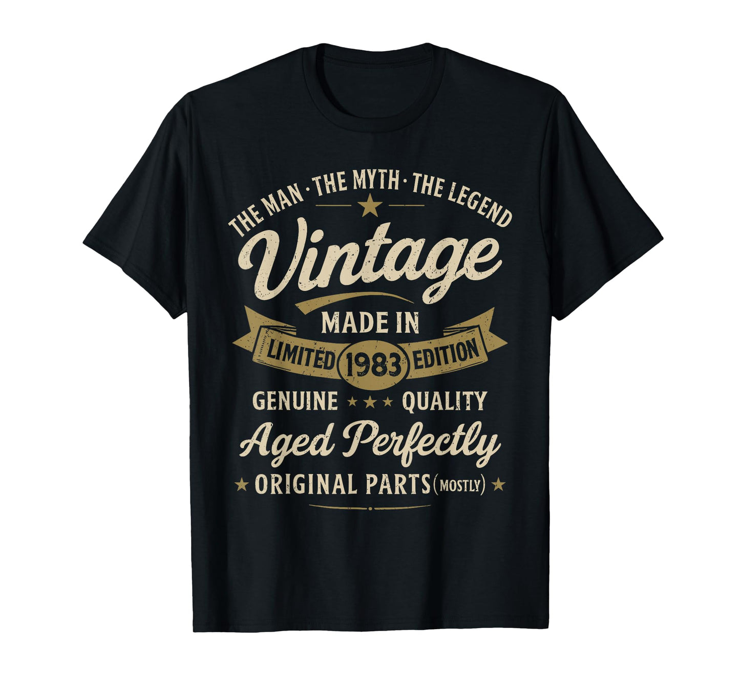 43rd Birthday Gift Vintage 1983 Men Funny 43 Years Old 1983 T-Shirt