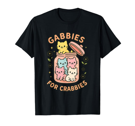 Gabbies for Crabbies Funny Cute Cat Veterinary Medicine T-Shirt