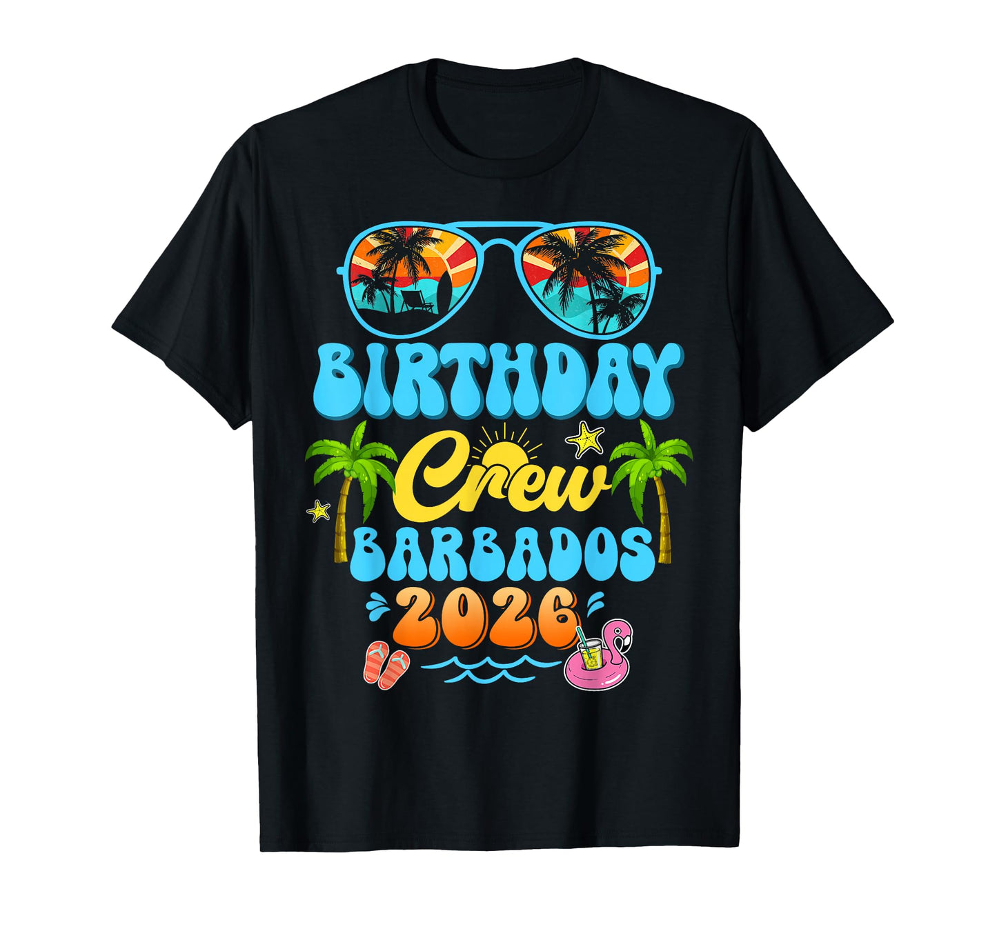 Barbados Birthday Crew Vacation Cruise 2026 Summer Trip T-Shirt