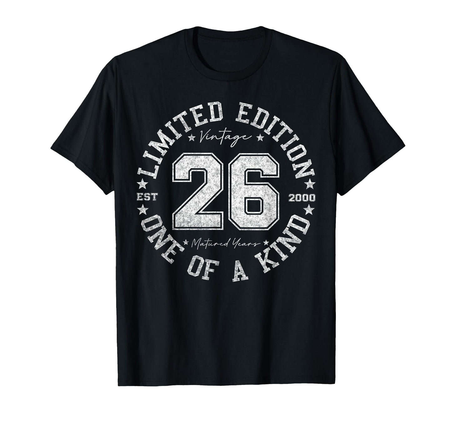 26 Year Old Gifts Vintage 2000 Limited Edition 26th Birthday T-Shirt