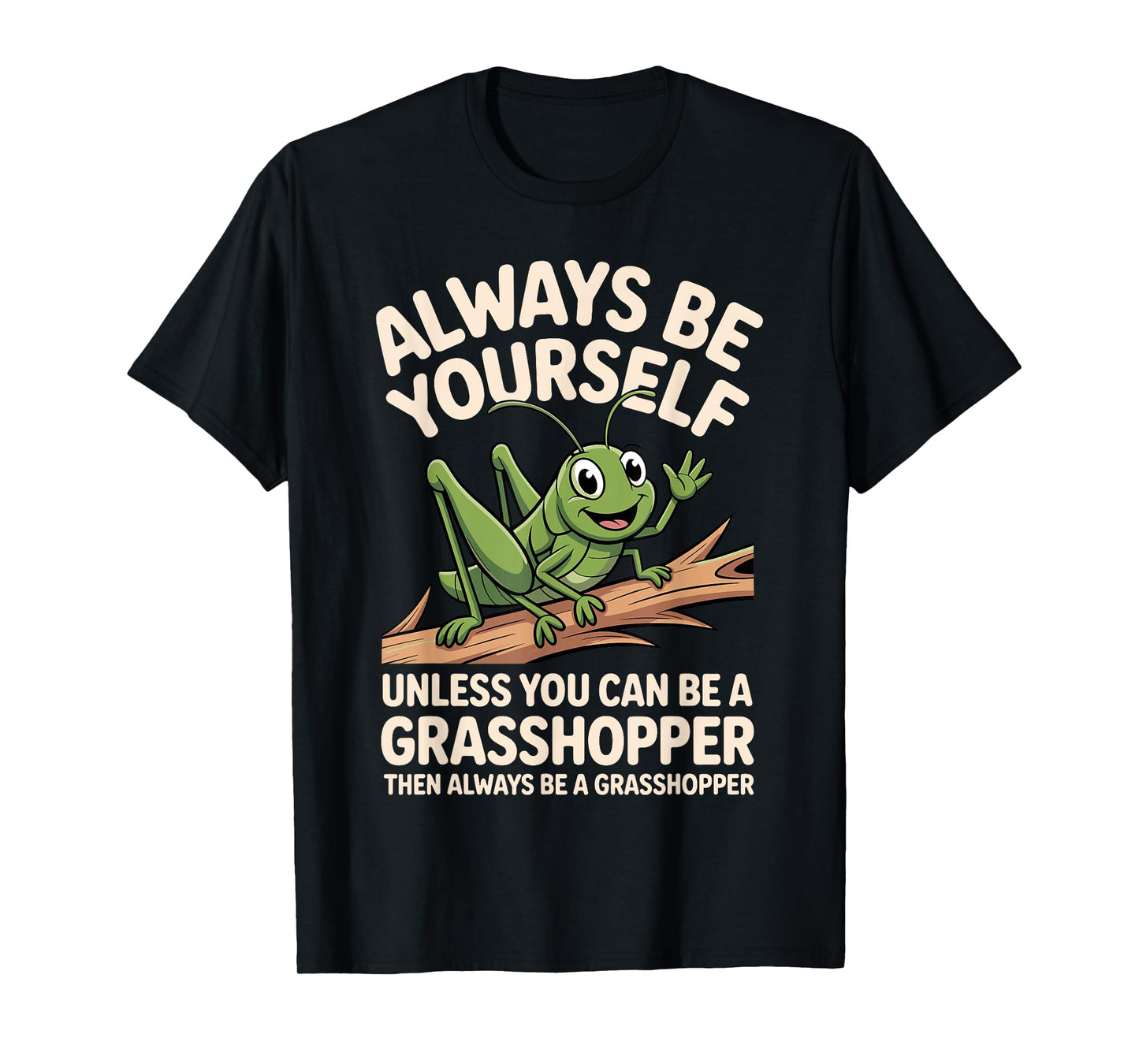 Funny Grasshopper Art for Men Women Kids Insect Grasshopper T-Shirt