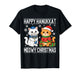 Cat Merry Christmas Happy Hanukkah T-Shirt
